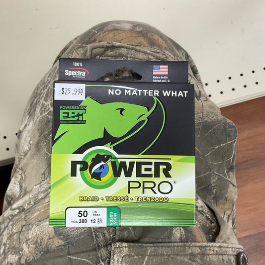 Power Pro Braid Moss Green 300 Yds 50 Lbs